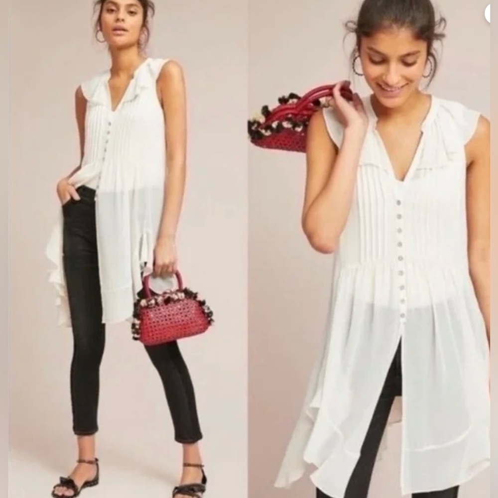ANTHROPOLOGIE AKEMI + KIN DEVON TOP / TUNIC / COVER UP / NWOT / SIZE M